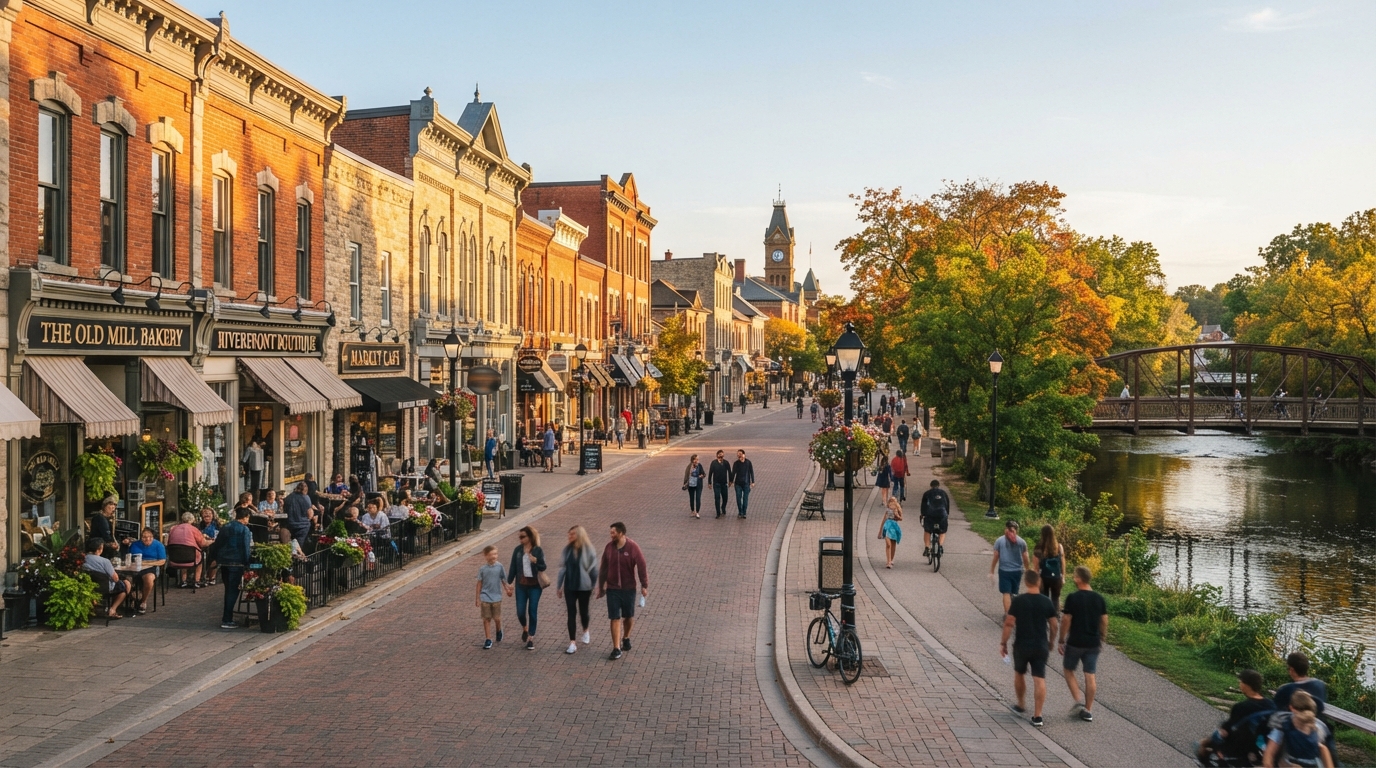 Newmarket area hero — historic Main Street