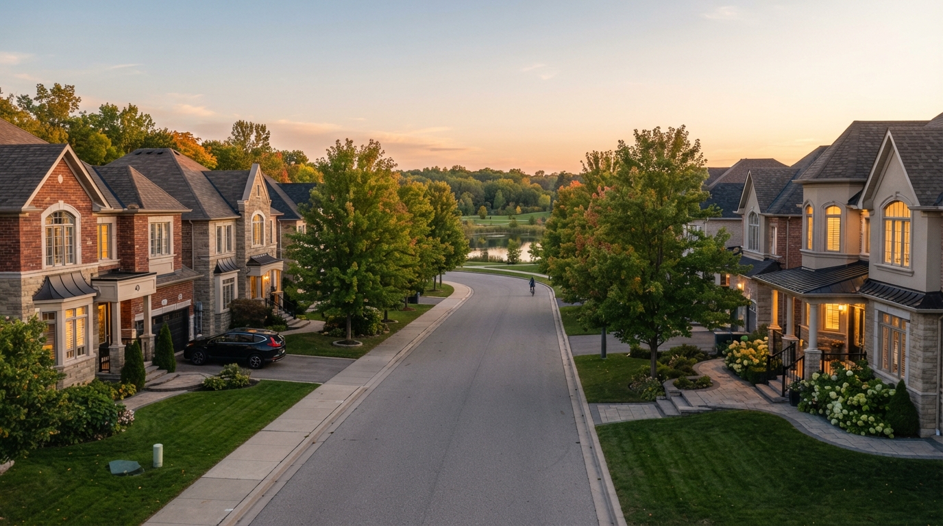 Richmond Hill area hero — Mill Pond / affluent family street