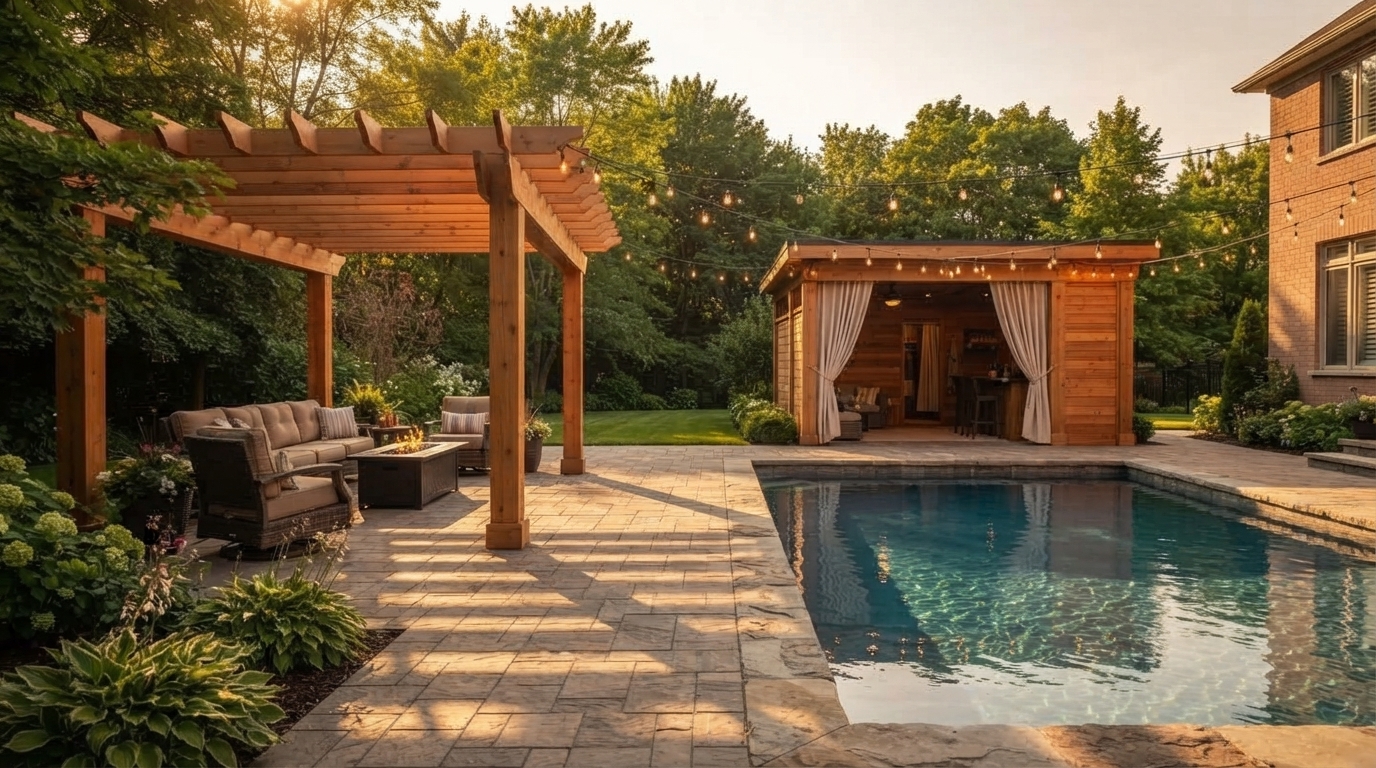 Hero background (carousel slide 2) — pergola & pool cabana